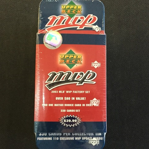 2003 Upper Deck MVP Baseball Factory Collector's Tin Box Set