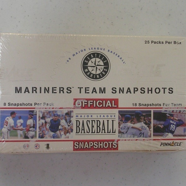 1998 Pinnacle Seattle Mariners Team Snapshots Baseball Hobby Box