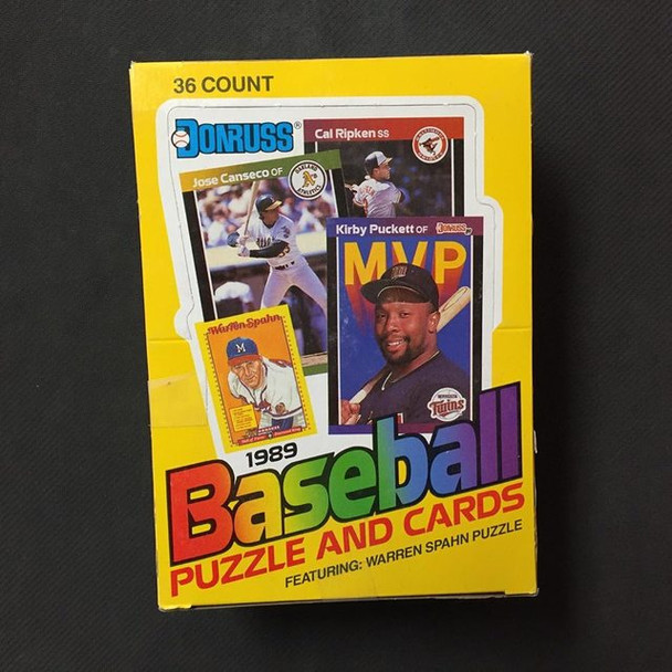 1989 Donruss 36 Count Box Baseball Hobby Box