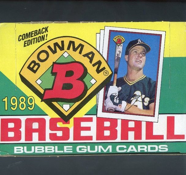 1989 Bowman Baseball Wax Box