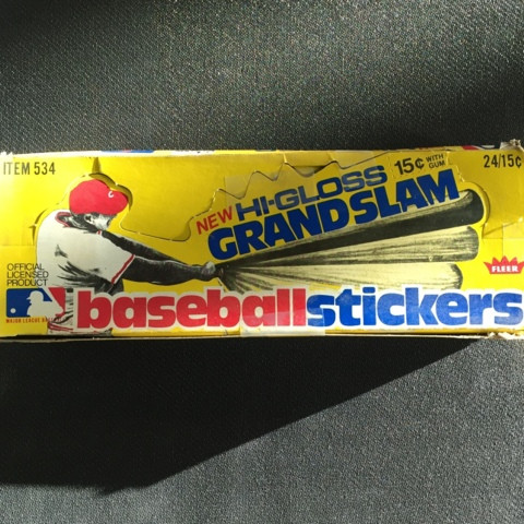 1977 Fleer Hi-Gloss Grand Slam Baseball Box