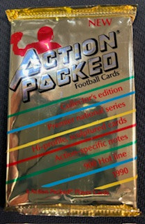 1990 Action Packed Series 1 Football Hobby Pack