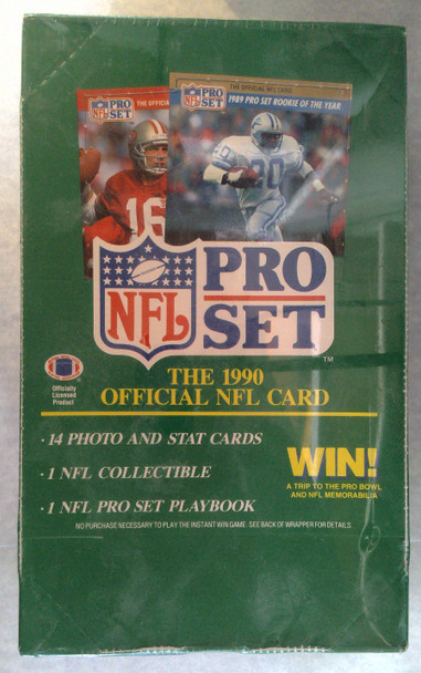1990 Pro Set Series 1 Football Hobby Box