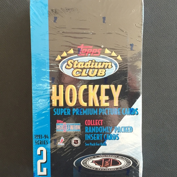 1993-94 Topps Stadium Club Series 2 Hockey Hobby Box