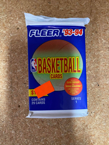 1993-94 Fleer Basketball Retail Series 1 Jumbo