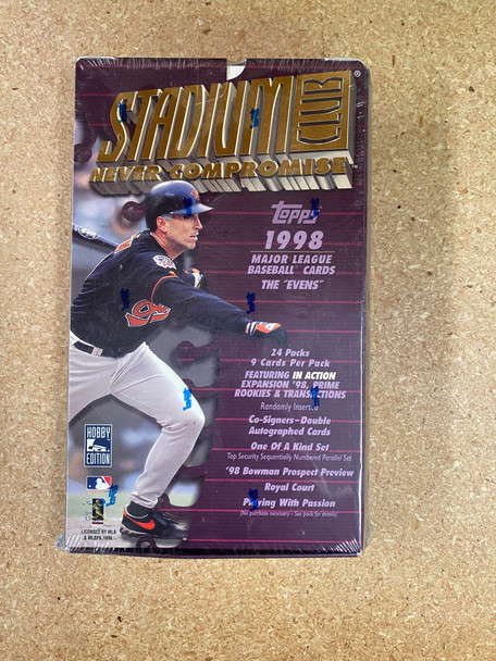 1998 Topps Stadium Club Baseball Evens Hobby Box