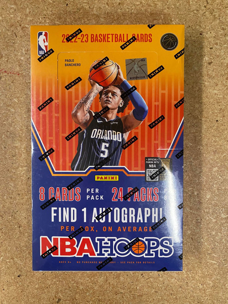 2022/23 Panini NBA Hoops Basketball Hobby Box