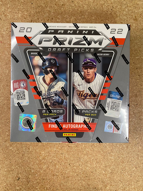 2022 Panini Prizm Collegiate Draft Picks Baseball Hobby Box