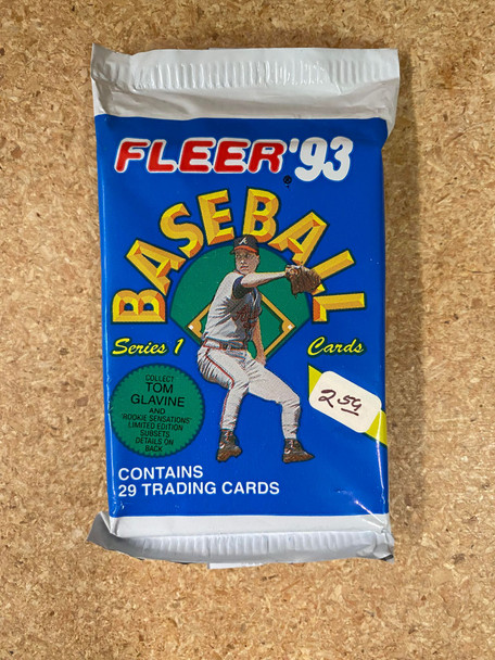 1993 Fleer Jumbo Series 1 Baseball Pack