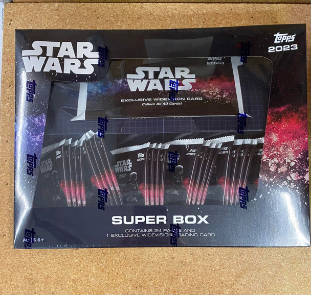 2023 Topps Star Wars Super Box Factory Sealed Hobby Box