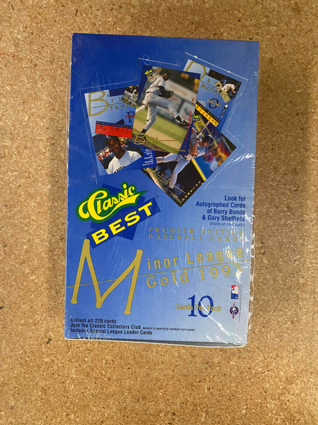 1993 Classic Best Minor League Gold Baseball Box