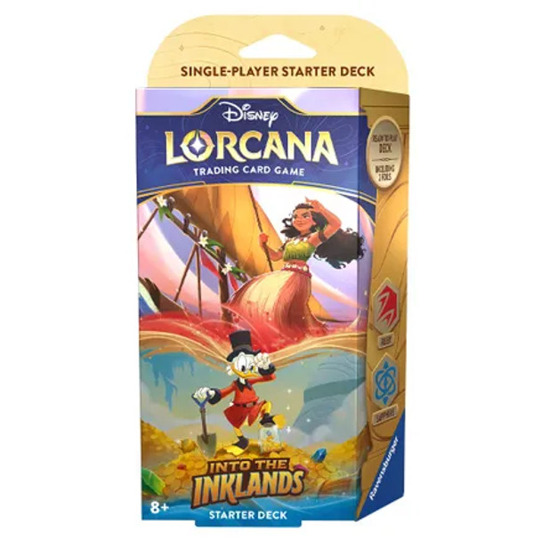 Disney Lorcana: Into the Inklands Starter Deck (Ruby & Sapphire)