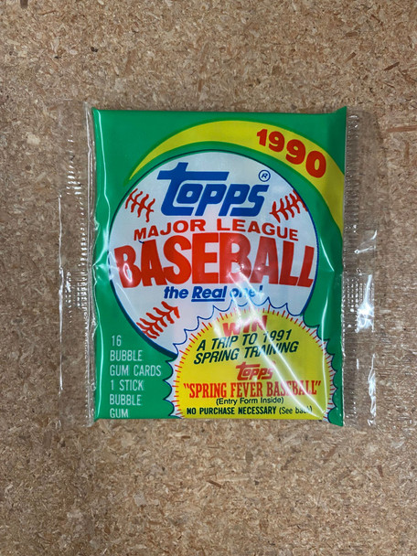 1990 Topps Baseball Jumbo Pack