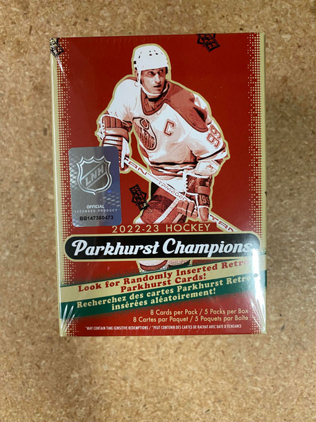 2022/23 Upper Deck Parkhurst Champions Hockey 5-Pack Blaster Box