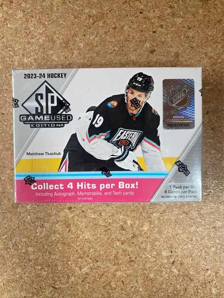 2023/24 Upper Deck SP Game Used Hockey Hobby Box