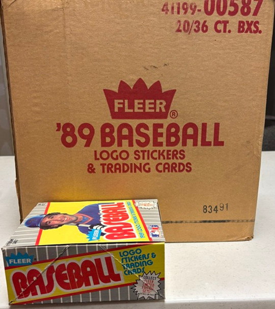 1989 Fleer Baseball Wax Box Possible F/F error