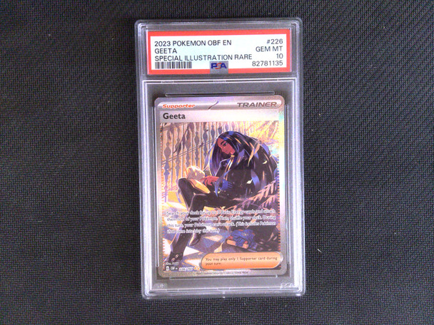 PSA 10 Pokemon Geeta #226 Obsidian Flames Special Illustration Rare