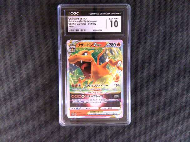 CGC 10 Japanese Pokemon Charizard VSTAR 014/172 VSTAR Universe