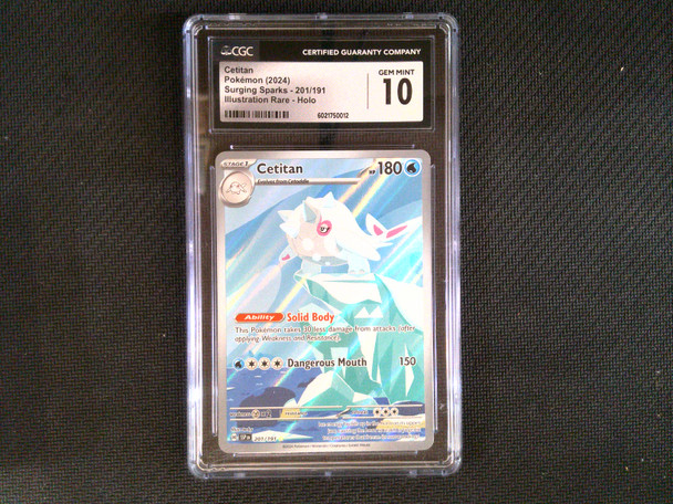 CGC 10  Pokemon Cetitan #201/191 Surging Sparks