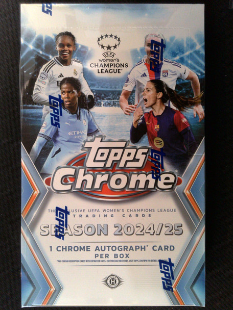 2024/25 Topps UEFA Women's Champions League Chrome Soccer Hobby Box