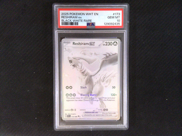 PSA 10 Reshiram EX  #173 White Flare