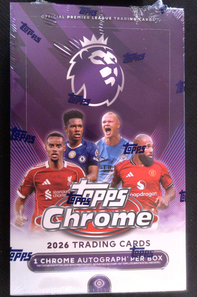2026 Topps Chrome Premier League Soccer Hobby Box
