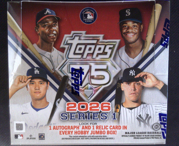 2026 Topps Series 1 Baseball Jumbo Box