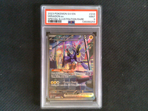 PSA 9 Miraidon ex #244 Special Illustration Rare