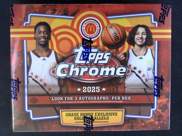 2025 Topps Chrome McDonald's All American Basketball Hobby Box