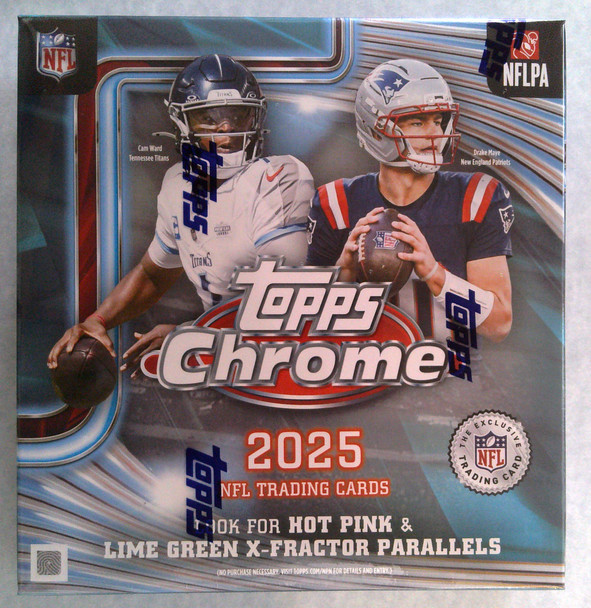 2025 Topps Chrome Football Mega Box