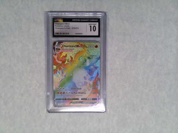 CGC 10 Pokemon Charizard Vmax Champion's Path 074/073