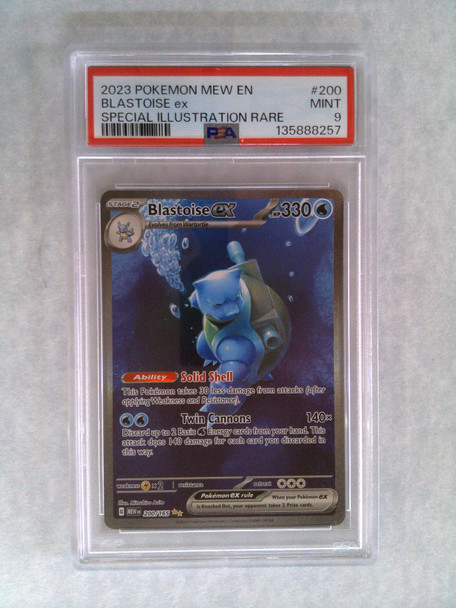 Pokemon: PSA 9 Blastoise ex Special Illustration Rare Scarlett & Violet 151 200/165