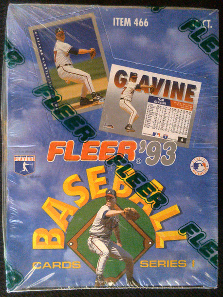 1993 Fleer Baseball Series 1 Box