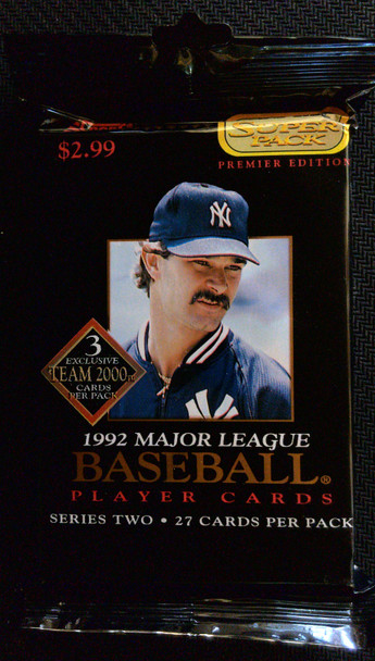 1992 Pinnacle Baseball Super Pack Series 2