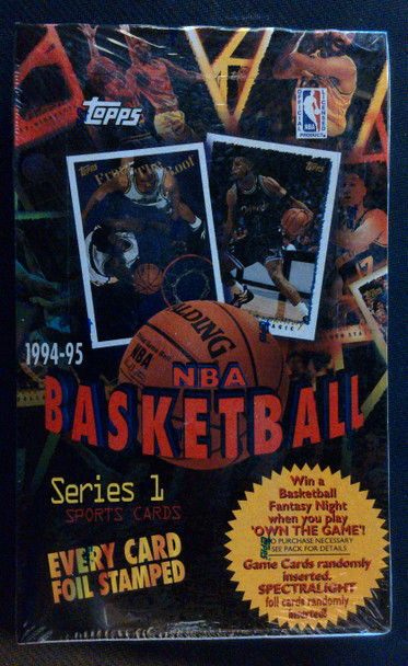 1994/95 Topps Series 1 Basketball Hobby Box