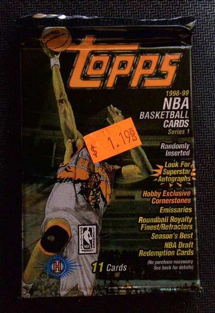 1998/99 Topps Series 1 Basketball Hobby Pack