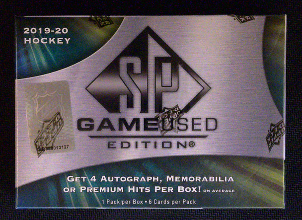 2019/20 Upper Deck SP Game Used Hockey Hobby Box