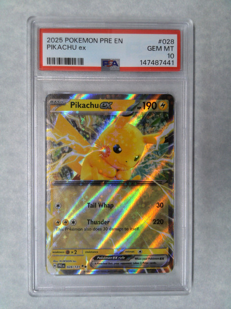 Pokemon: PSA 10 Pikachu EX 028/131