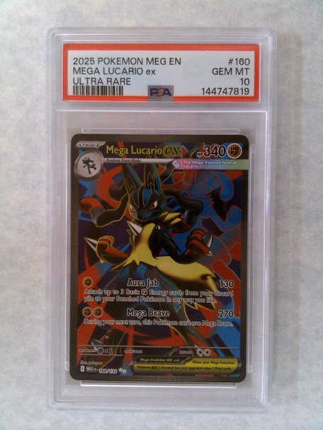 Pokemon PSA 10 Mega Lucario EX 160/132