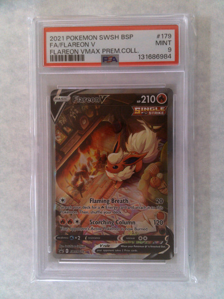 Pokemon PSA 9 Flareon V SWSH179