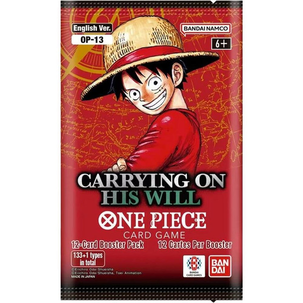 One Piece Carrying On His Will Booster Pack
