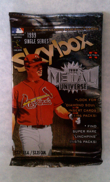 1999 Skybox Metal Universe Baseball Retail Pack