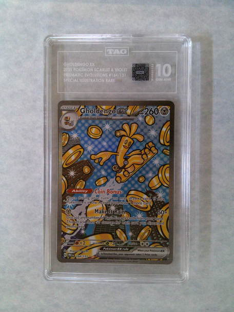 Pokemon Tag 10 Gholdengo EX Prismatic Evolutions 164/131