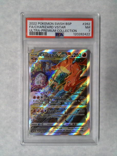 Pokemon PSA 7 Charizard VStar UPC Promo SWSH262