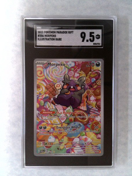 Pokemon SGC 9.5 Morpeko Paradox Rift IR 206/182
