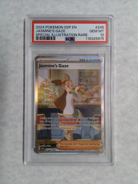 Pokemon PSA 10 Jasmine's Gaze Surging Sparks SIR 245/191