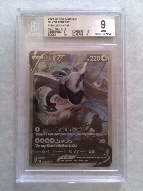 Pokemon BGS 9 Lugia V Silver Tempest UR 186/195