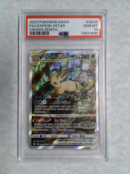 Pokemon PSA 10 Leafeon VStar GG35/GG70 Crown Zenith Full Art