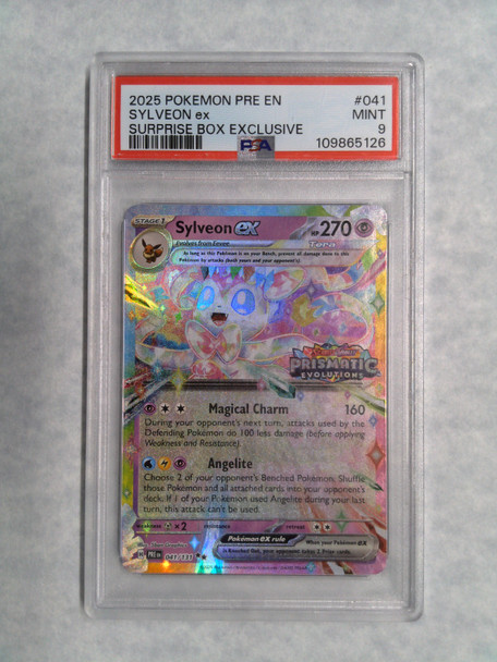 Pokemon PSA 9 Sylveon EX Surprise Box Exclusive Stamped 041/131