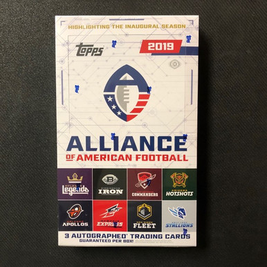 2019 Topps Alliance Of American Football Hobby Box Card Exchange